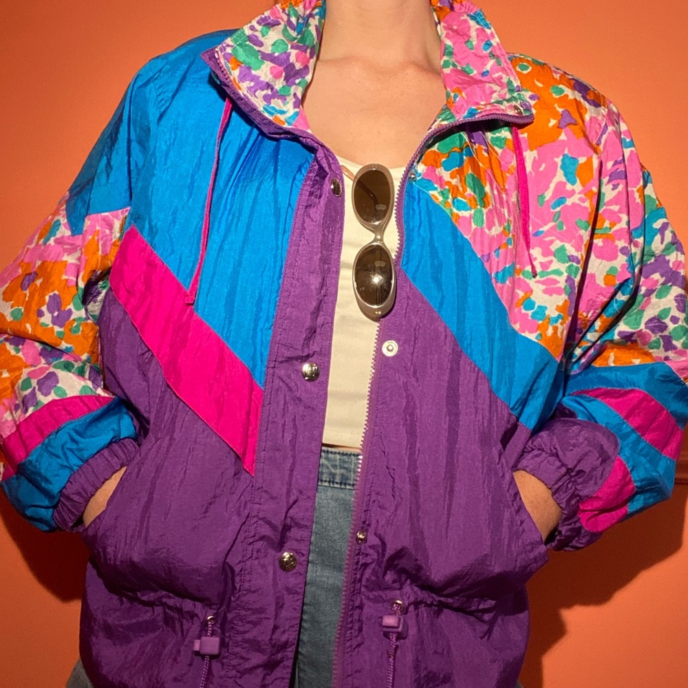 Andy Johns | Jackets & Coats | Colorful 8s Nylon Jacket | Poshmark